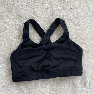 Black LuluLemon Sports Bra Size 8